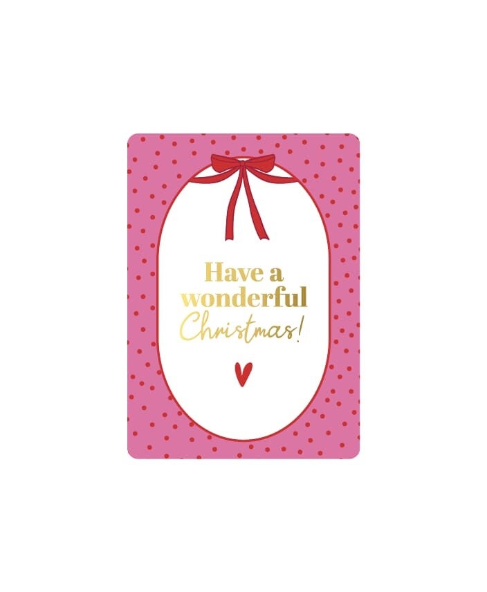 Cadeau-Kaartje Wonderful Christmas