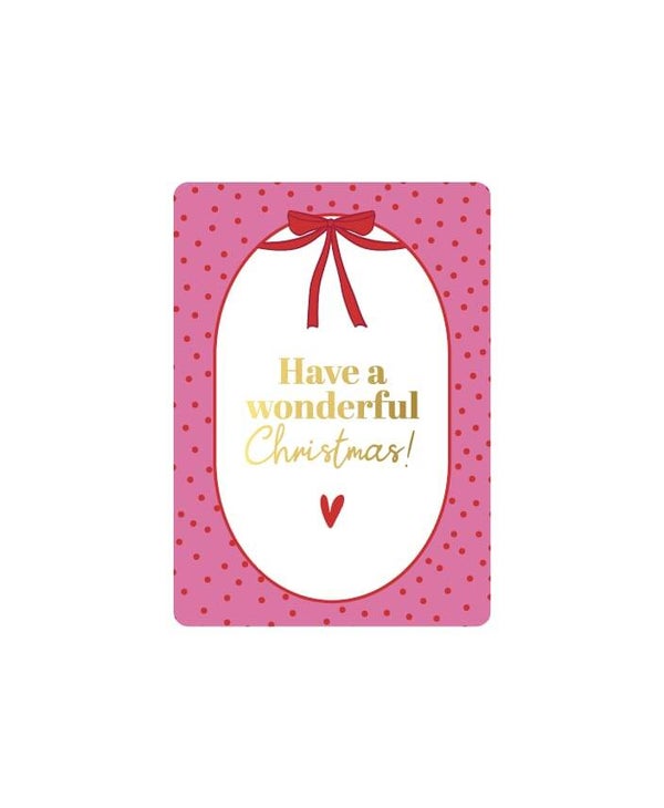 Cadeau-Kaartje Wonderful Christmas