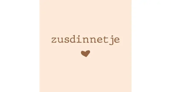 Tegeltje zusdinnetje creme