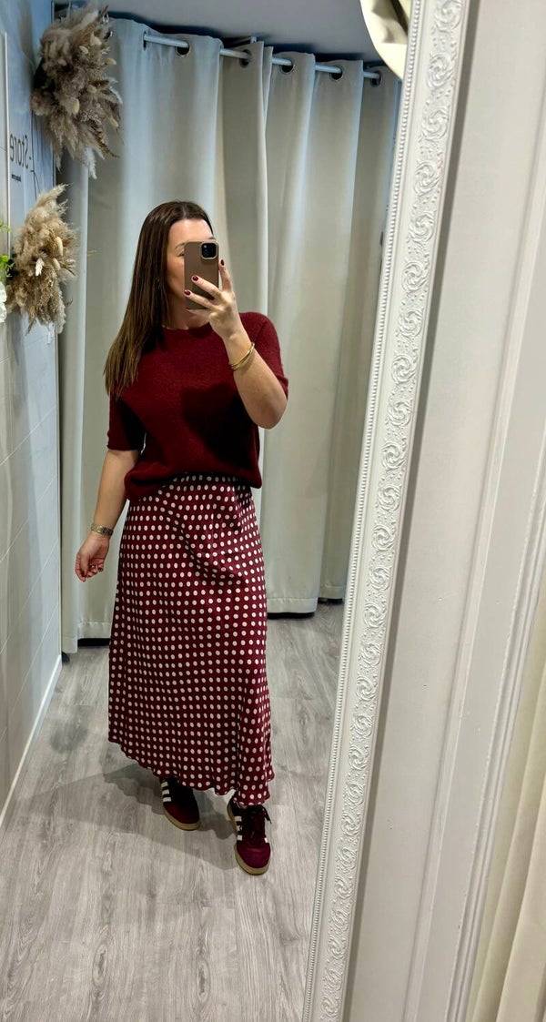 Jupe Polina - Bordeaux