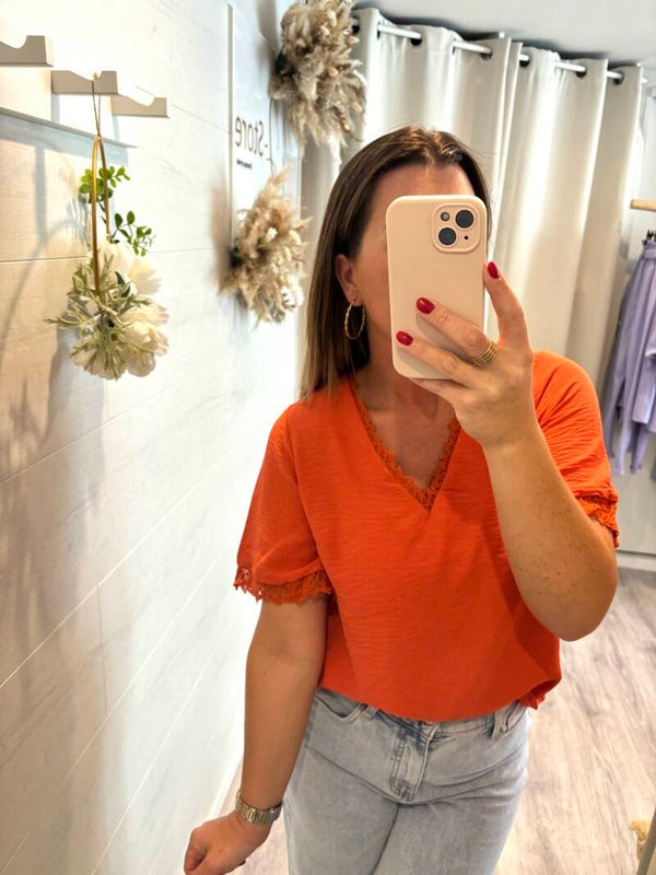 Blouse Victoire - terracota