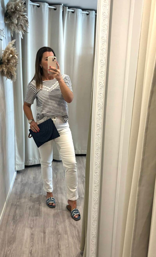 Jeans Salomé - blanc