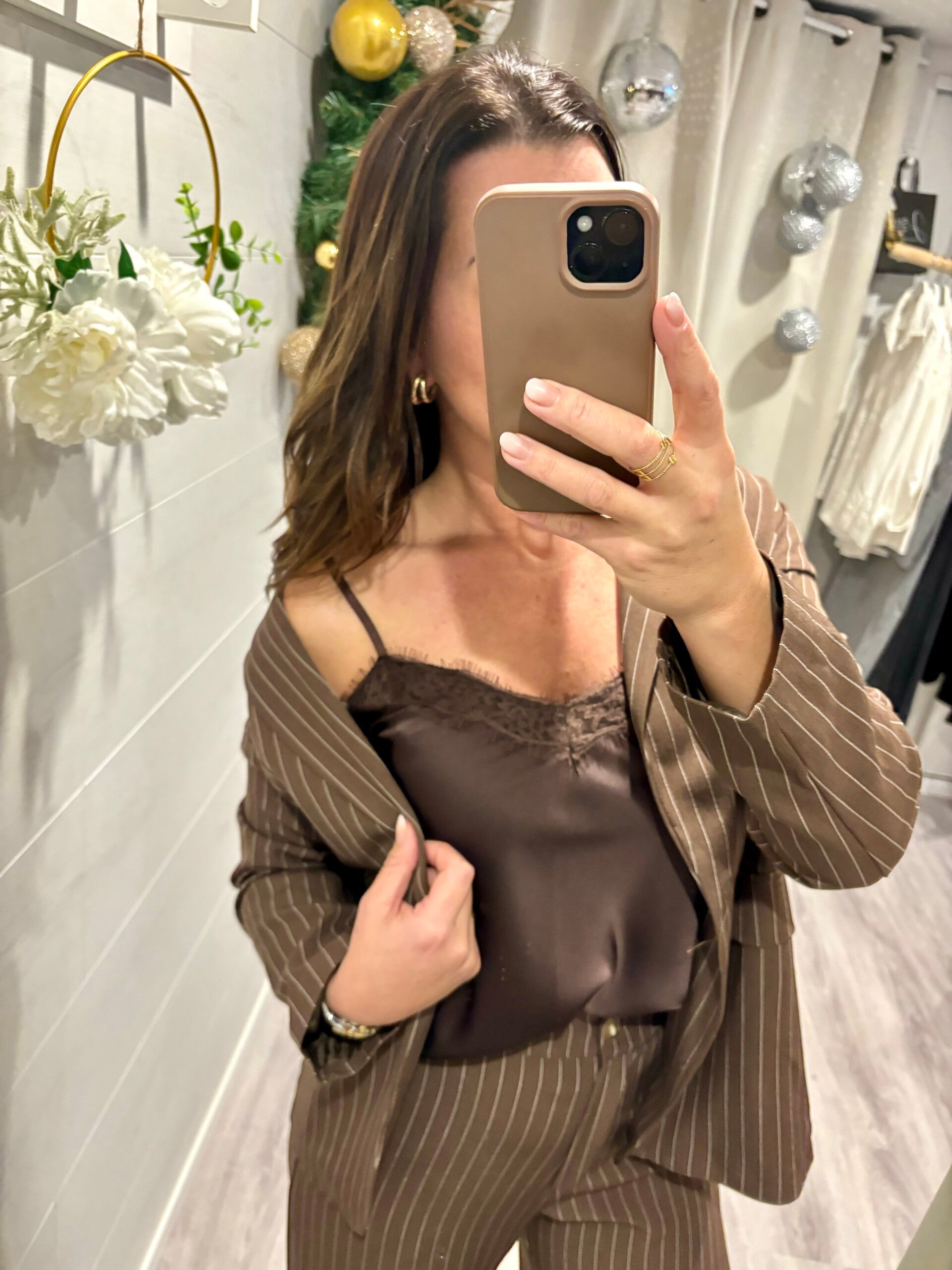 Débardeur Satin - Choco