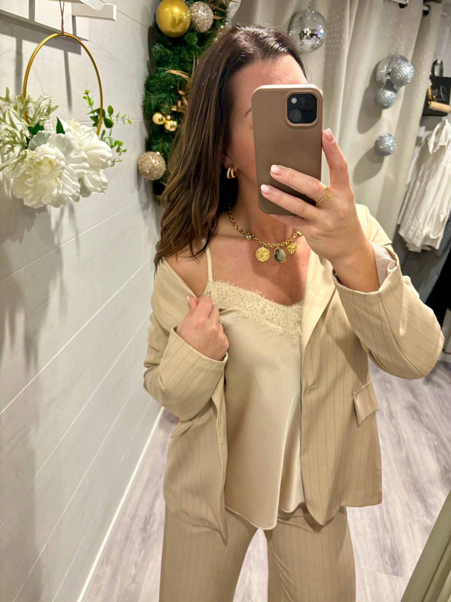 Débardeur Satin - Beige