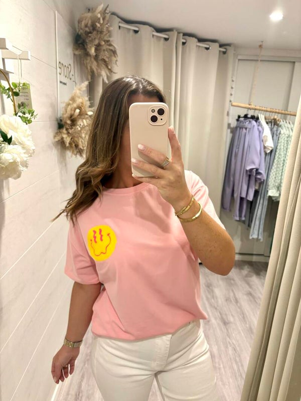 Tee- shirt Smile - rose