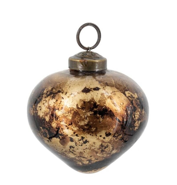VQ® KERSTBAL BROWN MARBLE #6449