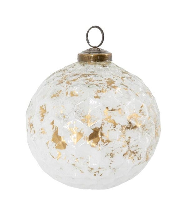 VQ® KERSTBAL WHITE & GOLD #6478