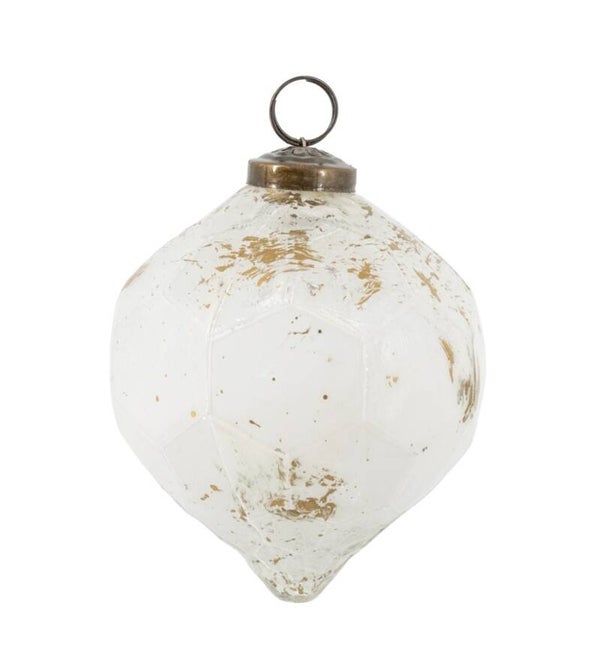 VQ® KERSTBAL WHITE & GOLD #6480