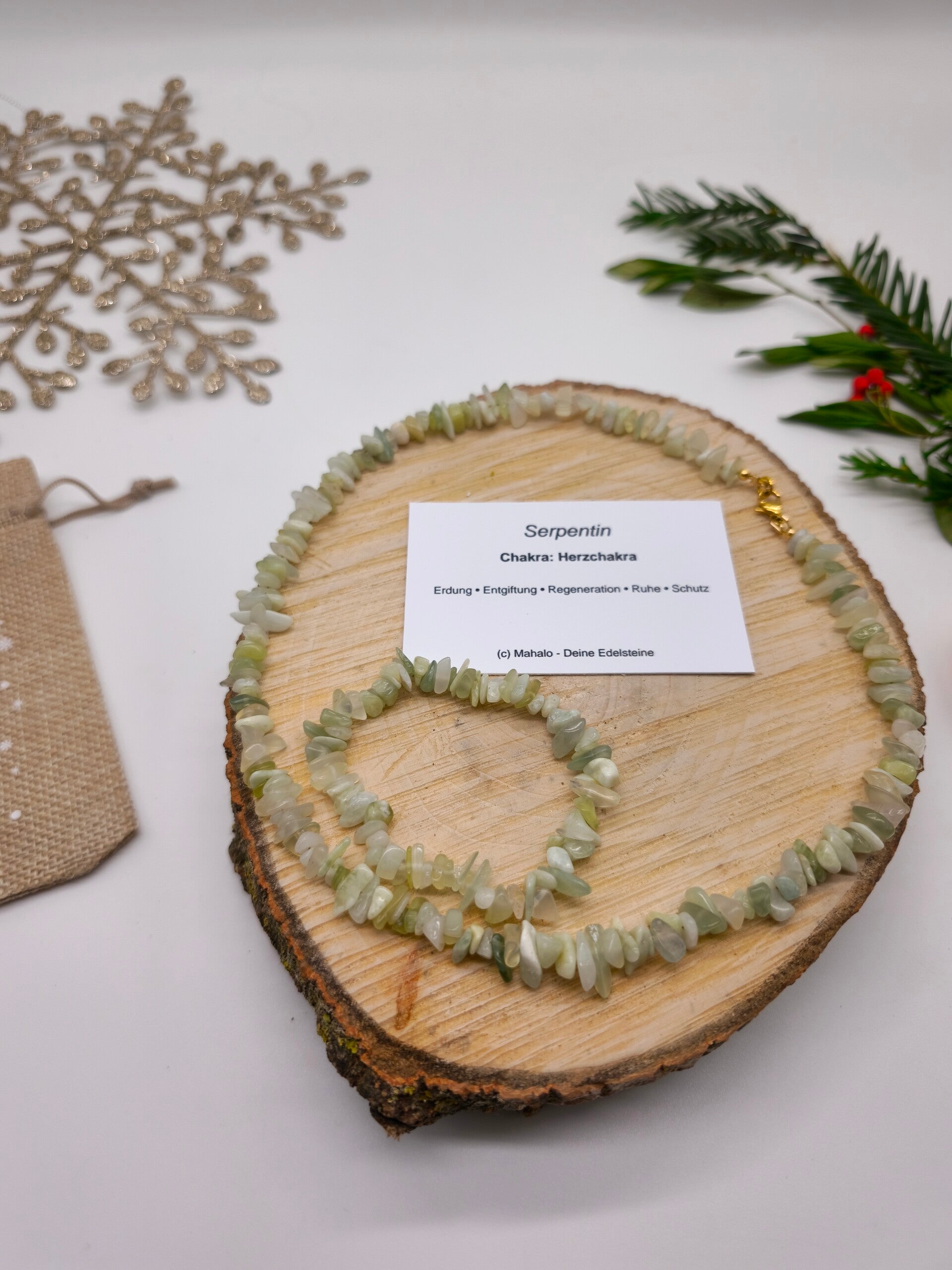 Splitter -Set Kette und Armband Serpentin