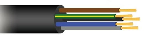 Elektrokabel 3x 1,5mm rubberkabel
