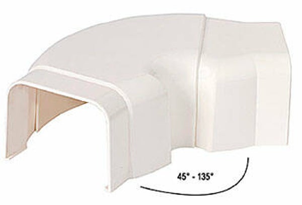 7055 verstelbare bocht ral 9010