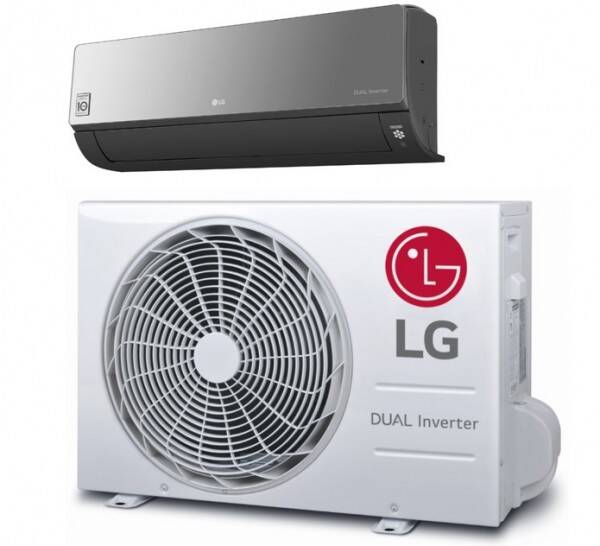 LG-AC12BK-SET 3,5kW Black Mirror (tot 120m3)