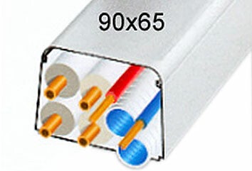 9065 afwerkgoot 2 mtr ral 9010