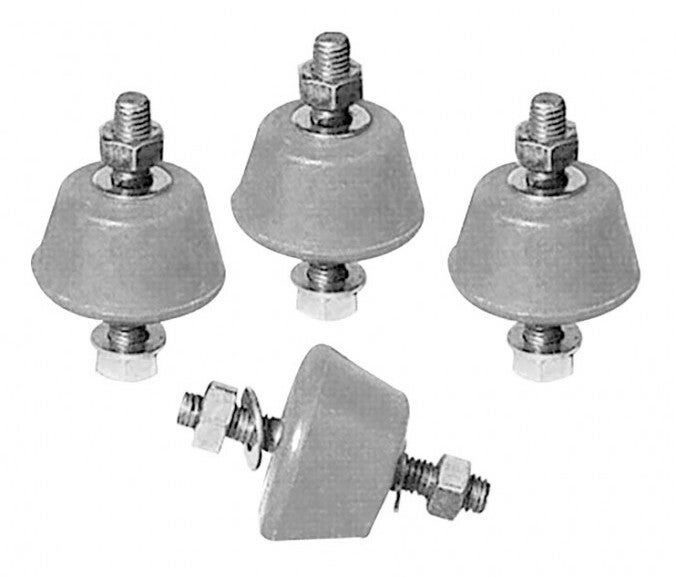 Vibratiedempers, grijs soft muurbeugel voor buitenunits.per set van 4 stuks