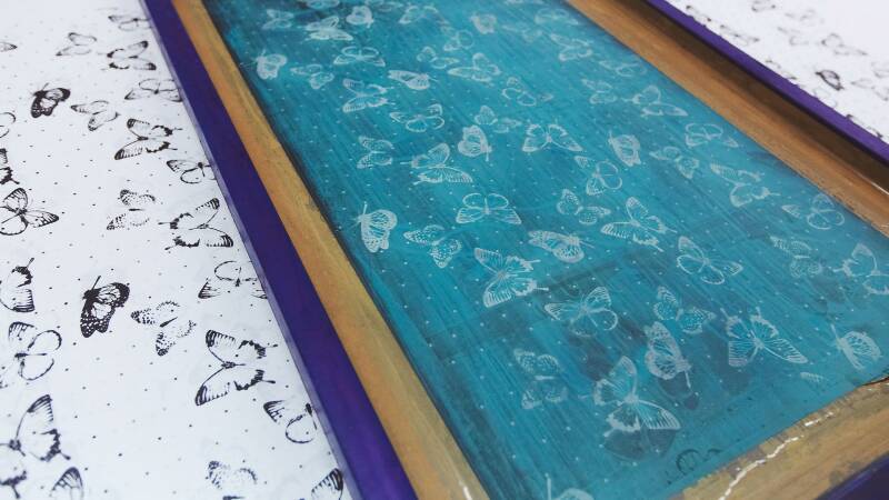 zeefdrukken aan de meter textiel tafellaken gordijnen