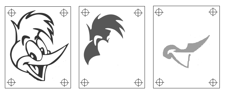 zeefdrukken afbeelding meerdere kleuren printen