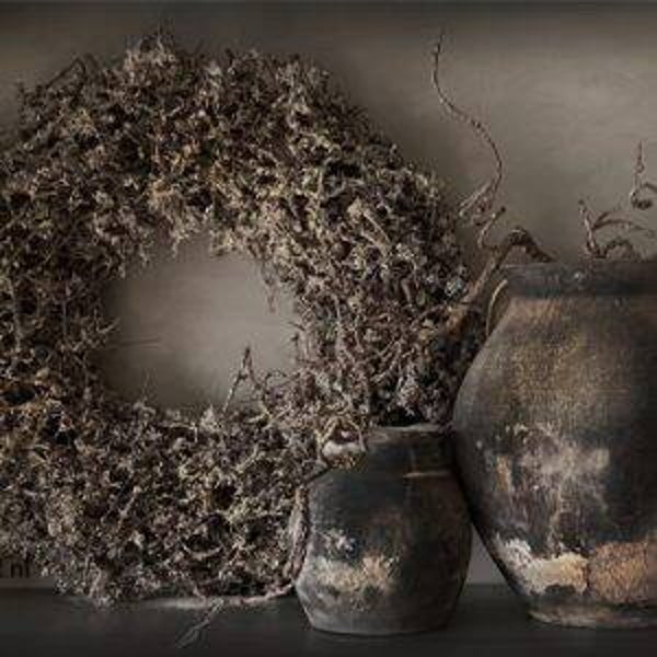 Spatscherm antieken potten met krans