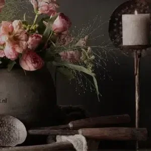 Spatscherm bloemen met zeef