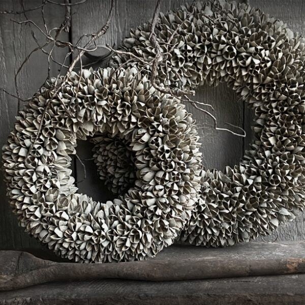 Spatscherm grijze kransen