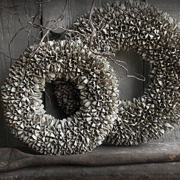 Spatscherm grijze kransen