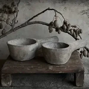 Spatscherm grijze lepels