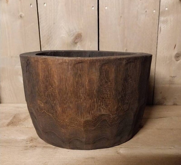Houten bloempot