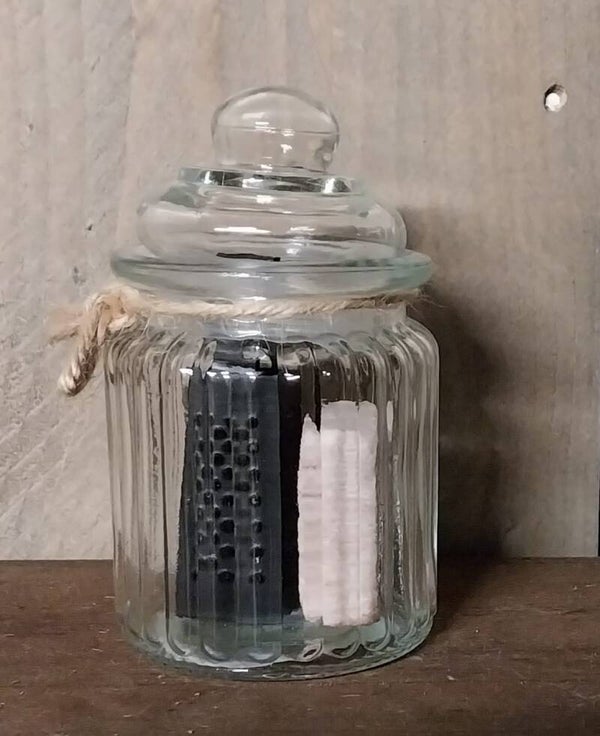 Glazen potje setje - Verschillende geuren