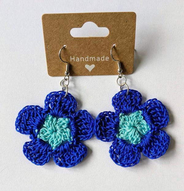 Boucles d'oreilles Myosotis