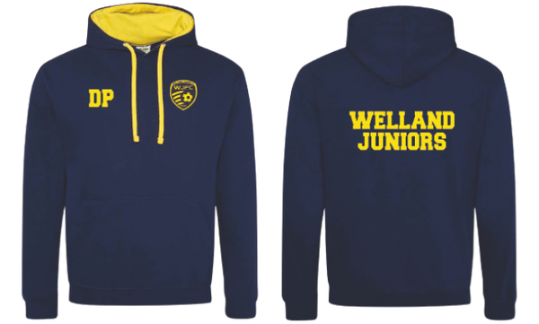 Adult Navy/Yellow Two Tone Hoodies