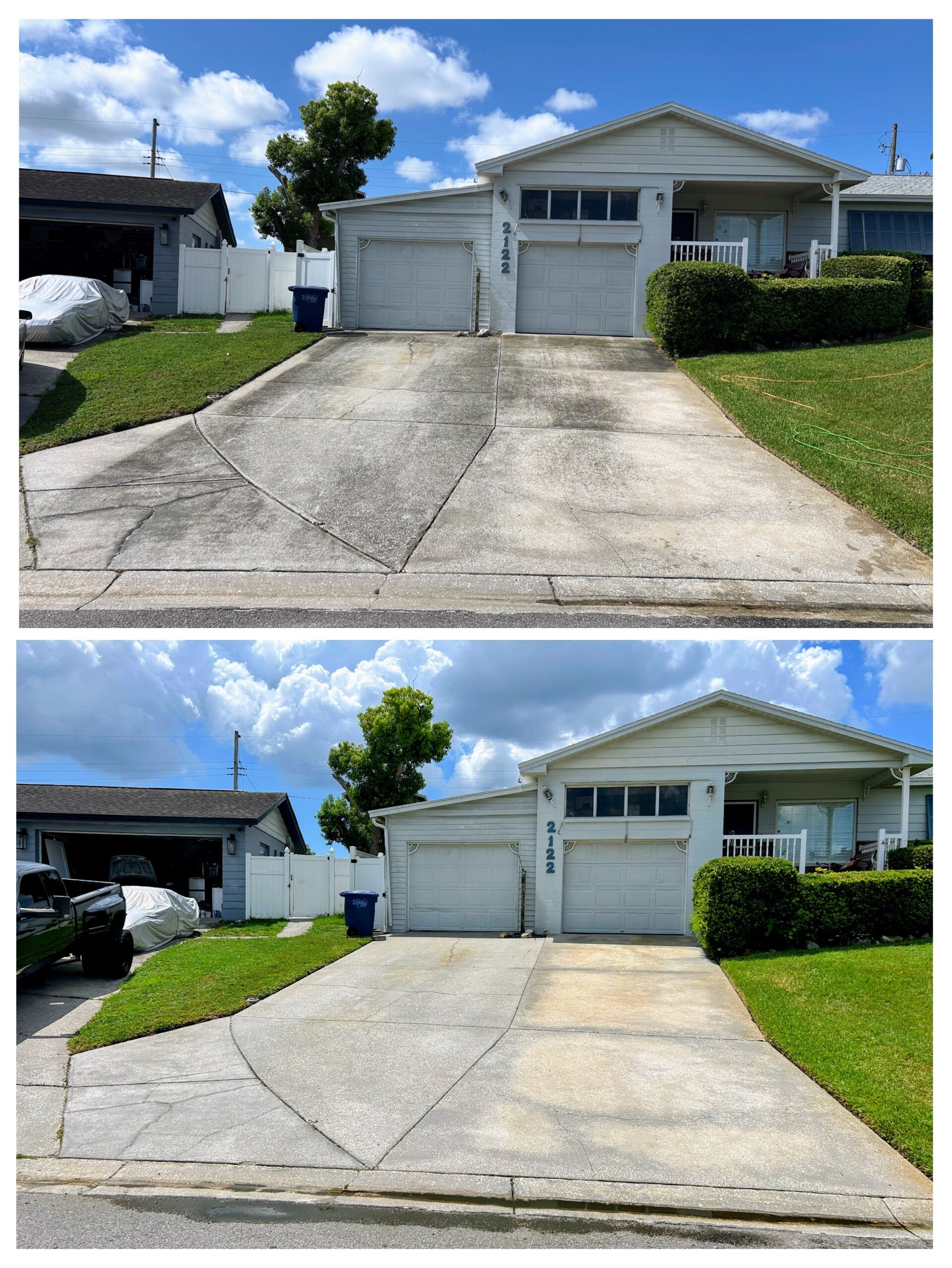Driveway pressure washing Tampa FL