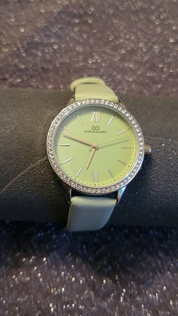Montre vert pastel