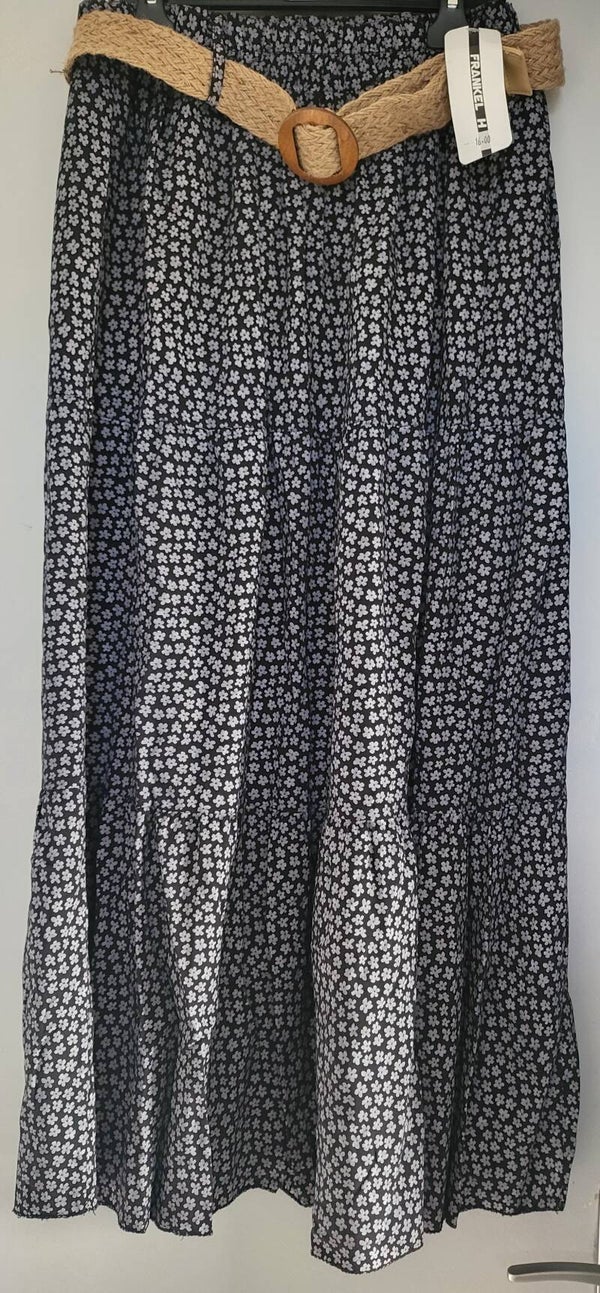 Jupe longue fleurie