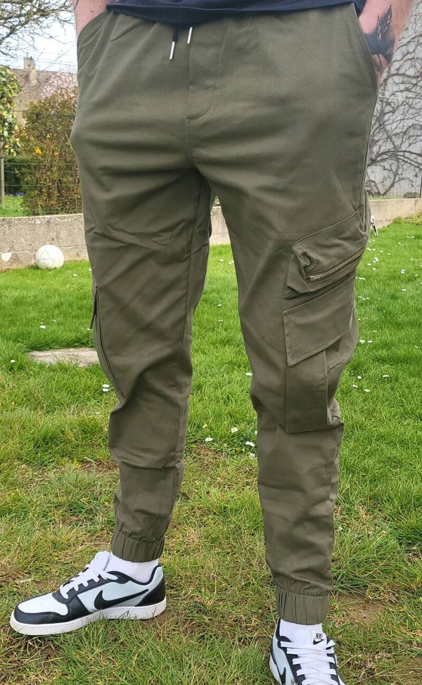 Pantalon Cargo kaki