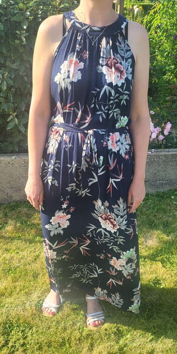 Robe longue fleurie