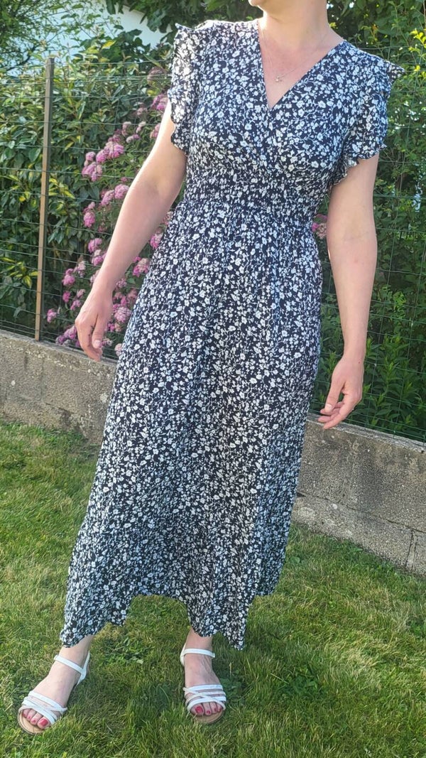 Robe longue fleurie