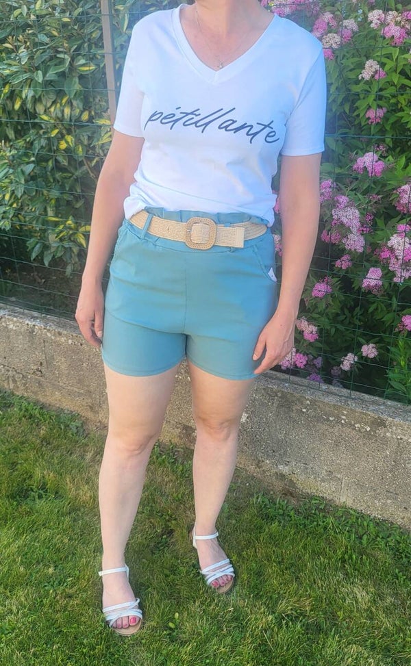 Short avec sa ceinture