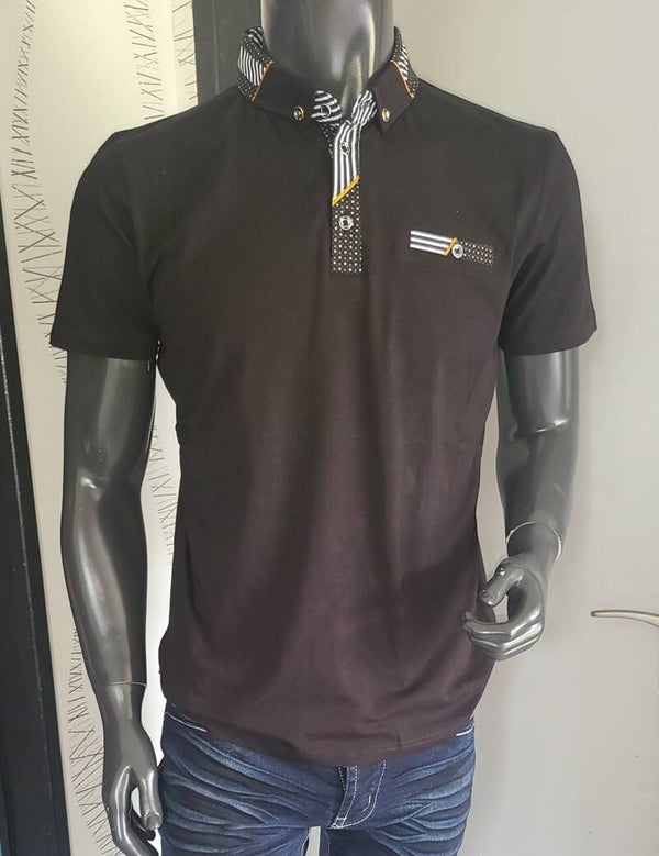 Polo noir - Grande taille