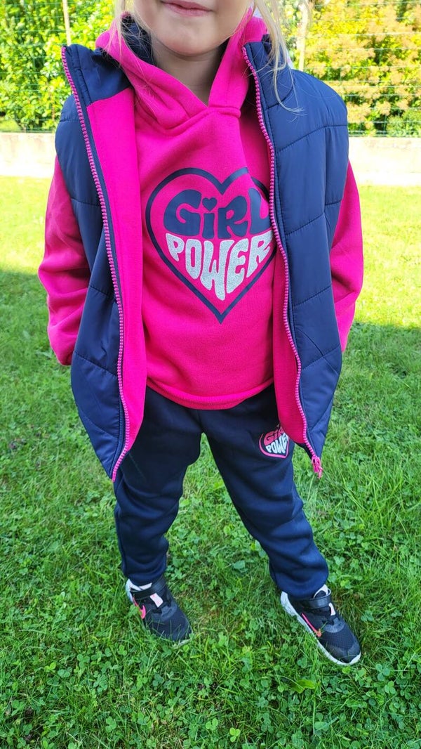 Ensemble jogging et doudoune sans manches