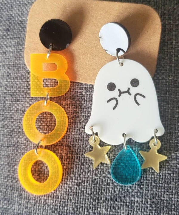 Boucles d'oreilles fantaisie Halloween