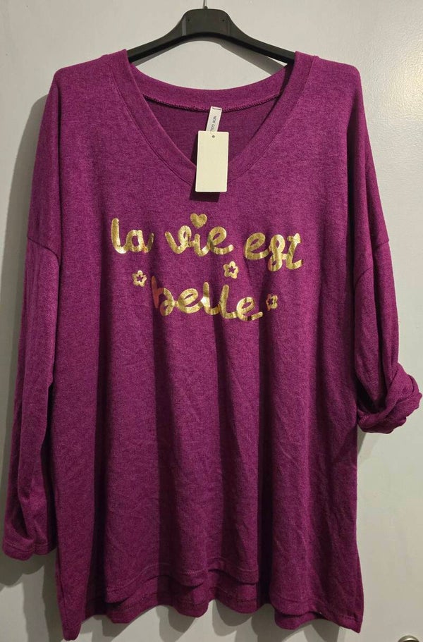 Pull léger La vie est belle