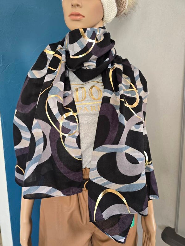 Foulard motif cercles