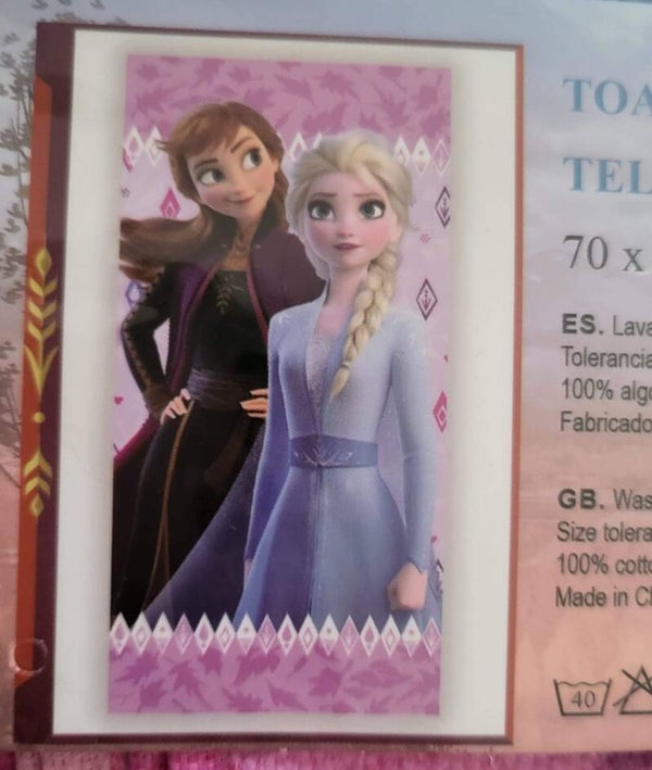 Serviette coton Reine des Neiges