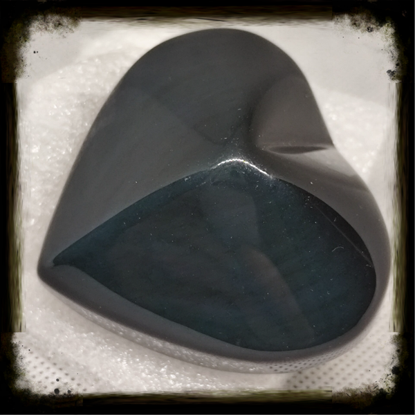 Cœur en Obsidienne Œil Céleste (40 mm)