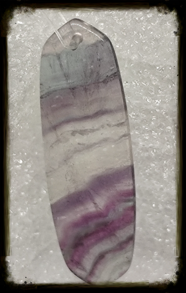 Pendentif en Fluorine Multicolore