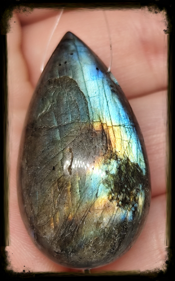 Pendentif Goutte en Labradorite