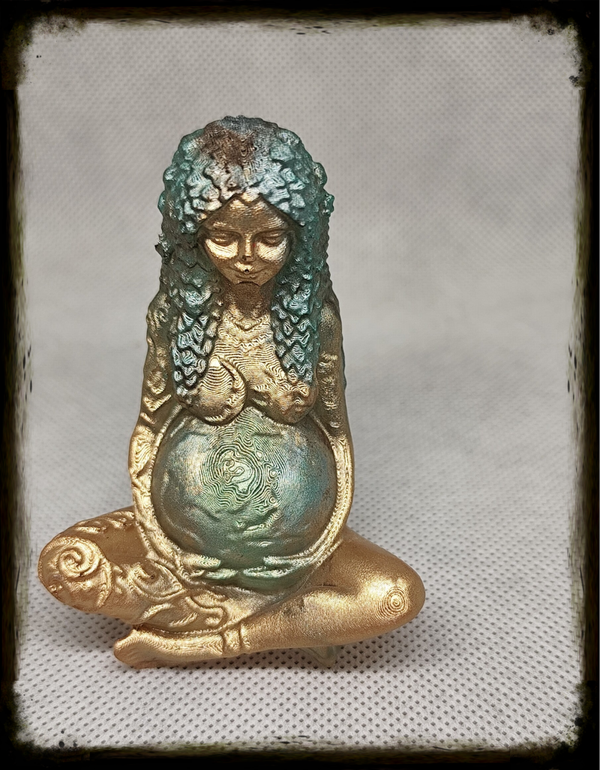 Statuette "Gaïa, Terre-Mère" : L'Énergie Créatrice du Monde