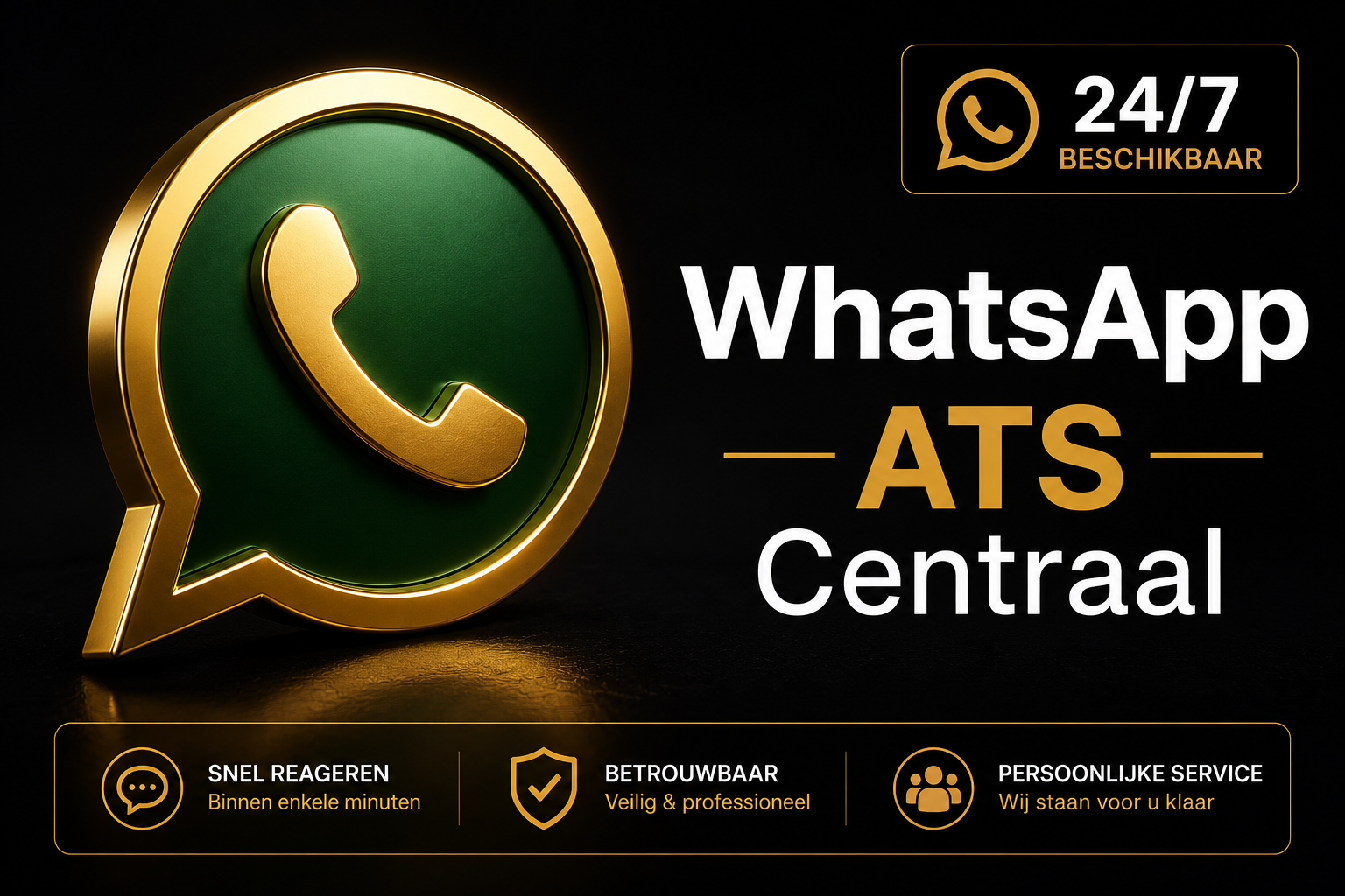 Taxi Service via WhatsApp bij ATS Spijkenisse