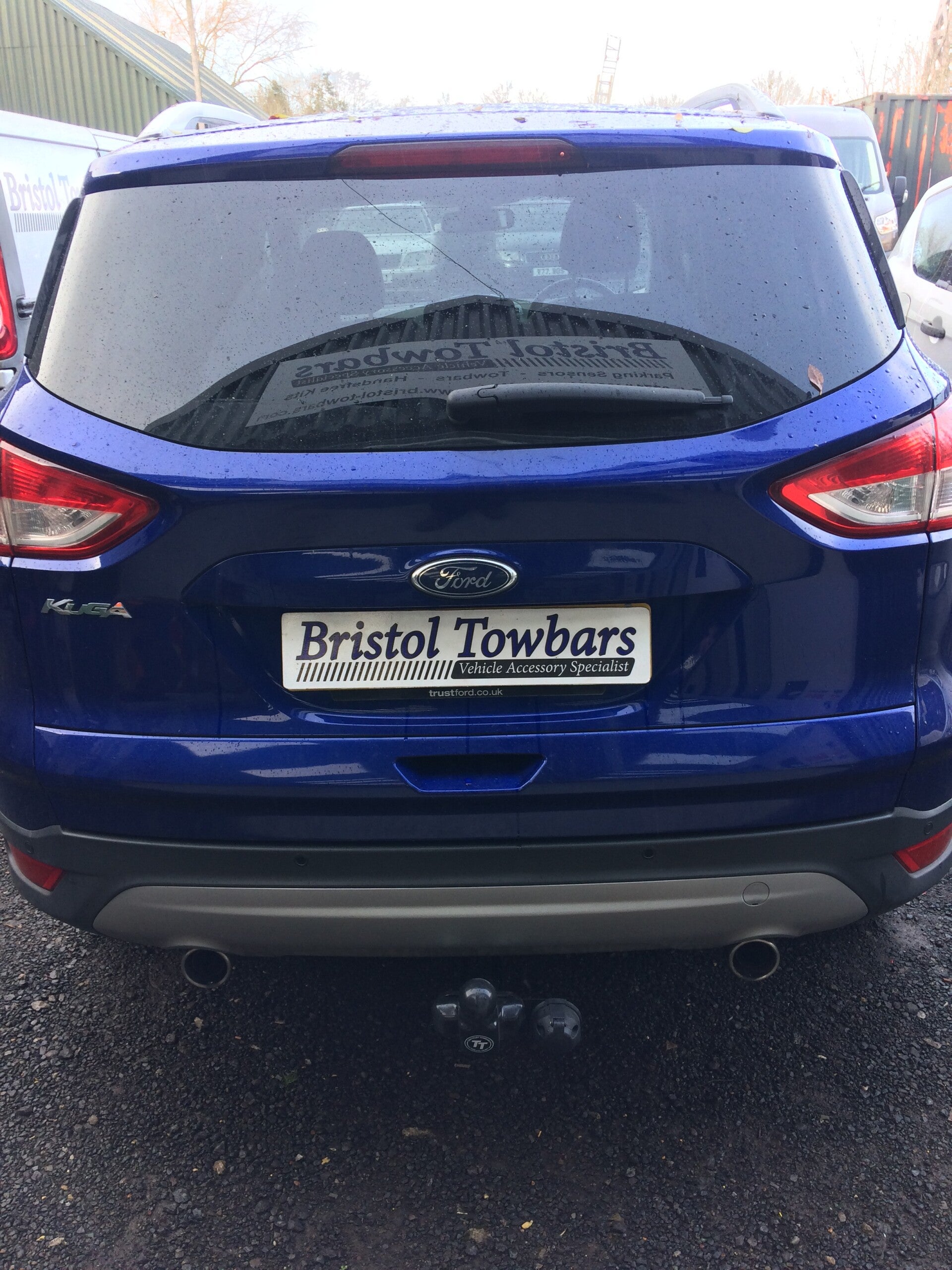 Ford Kuga installed with a fixed flange towbar & 7pin electrics.