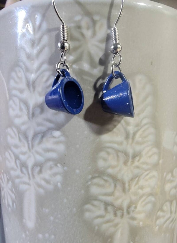 Cute camping cup earrings