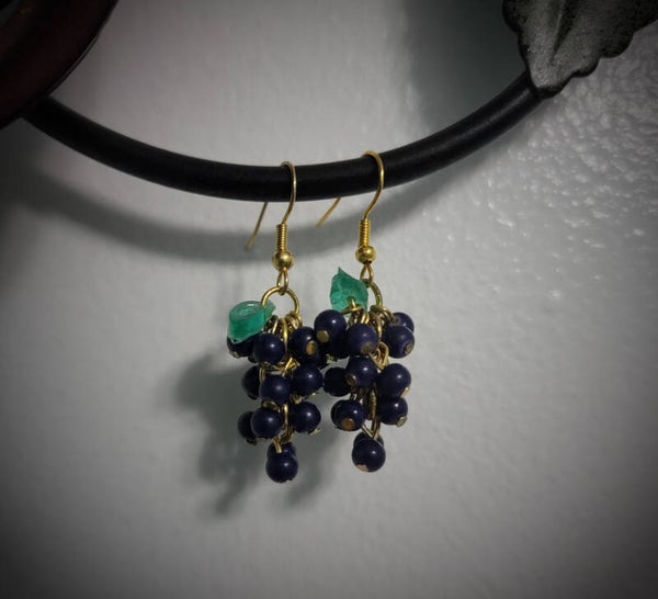 Grape earrings